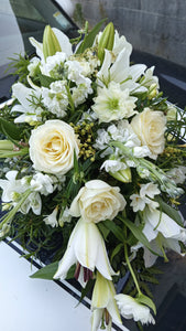 Funeral casket spray
